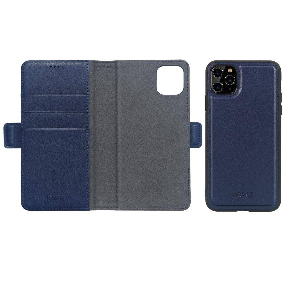 Premium Genuine Leather Magnets Detachable iPhone Wallet Case - iiCase