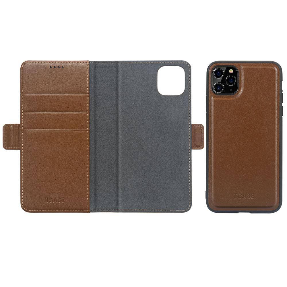 Premium Genuine Leather Magnets Detachable iPhone Wallet Case - iiCase