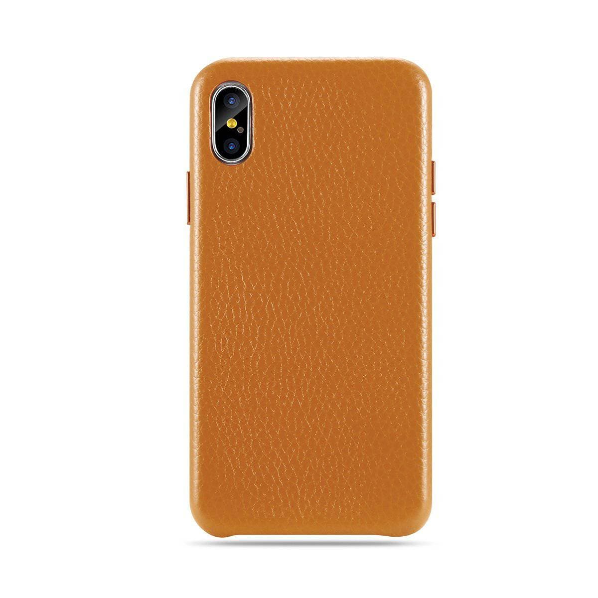 Genuine Italian Leather Litchi Pattern Slim Classic iPhone Case - iiCase
