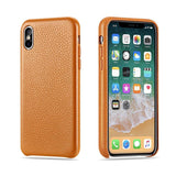 Genuine Italian Leather Litchi Pattern Slim Classic iPhone Case - iiCase