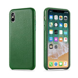 Genuine Italian Leather Litchi Pattern Slim Classic iPhone Case - iiCase