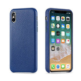 Genuine Italian Leather Litchi Pattern Slim Classic iPhone Case - iiCase