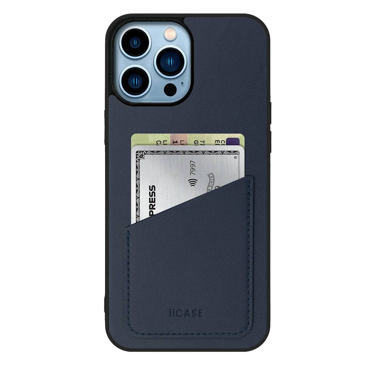 [NEW] Premium Genuine Leather Slim Back Card Slot iPhone Case - iiCase