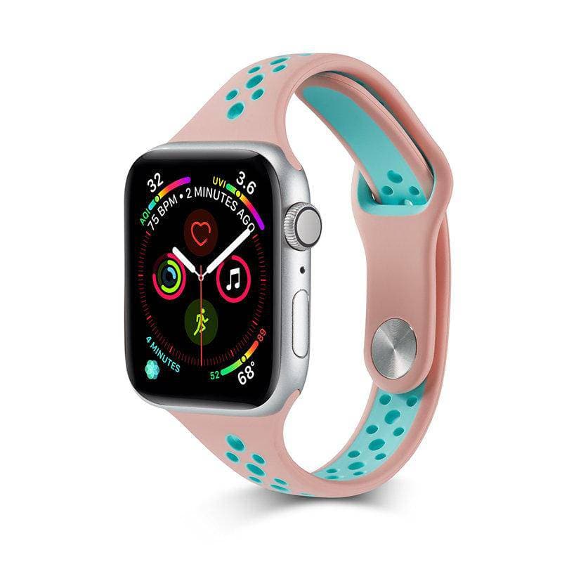 Skinny style sport soft silicone breath Apple watch band - iiCase