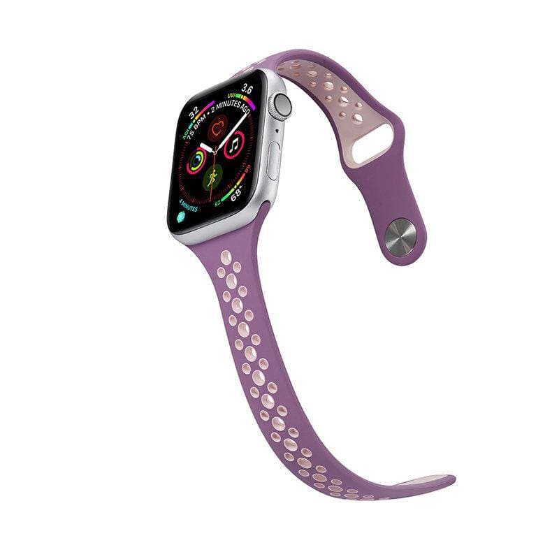 Skinny style sport soft silicone breath Apple watch band - iiCase