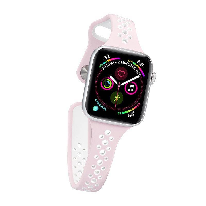 Skinny style sport soft silicone breath Apple watch band - iiCase