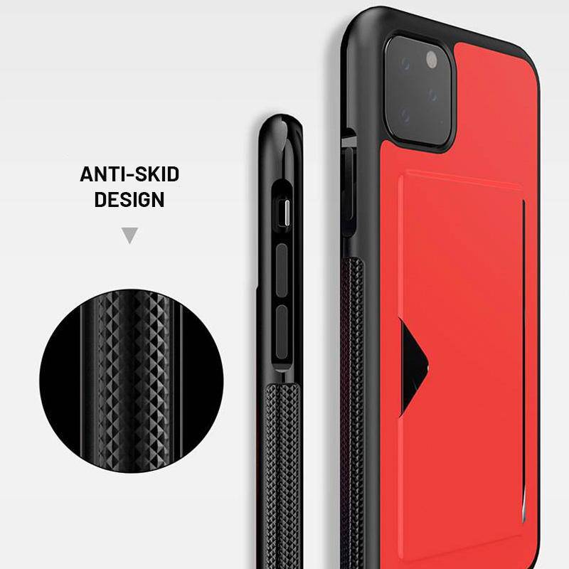 Smart designed protective back card slot iPhone case - iiCase