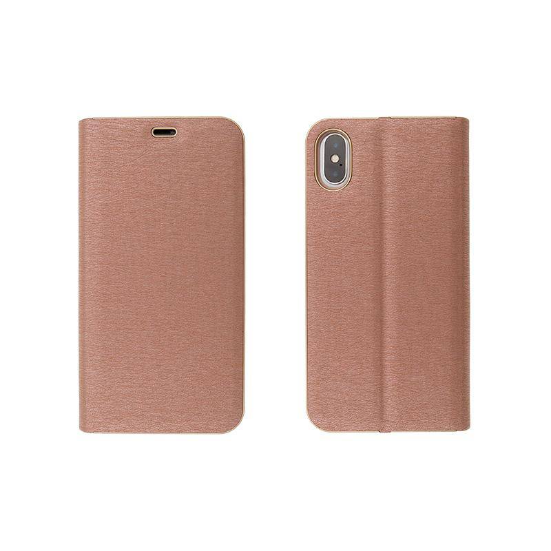 Ultra slim designed leather magnet flip wallet metal bumper iPhone Case - iiCase