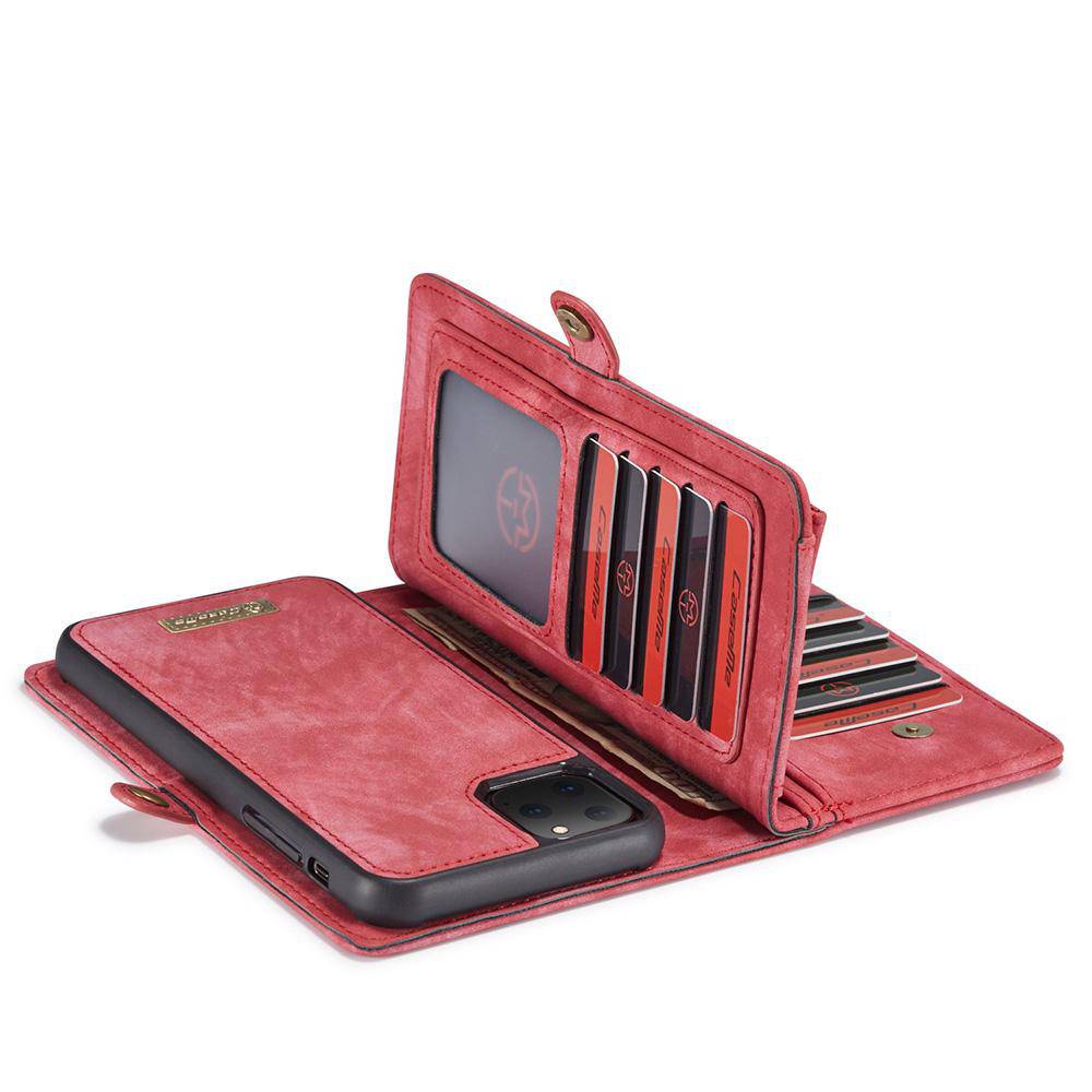 Vintage leather mega storage wallet detachable iPhone case - iiCase
